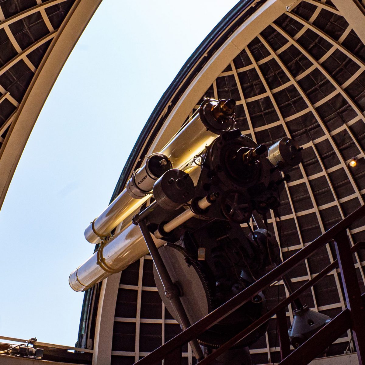 The Zeiss telescope during the day at Griffith Observatory.