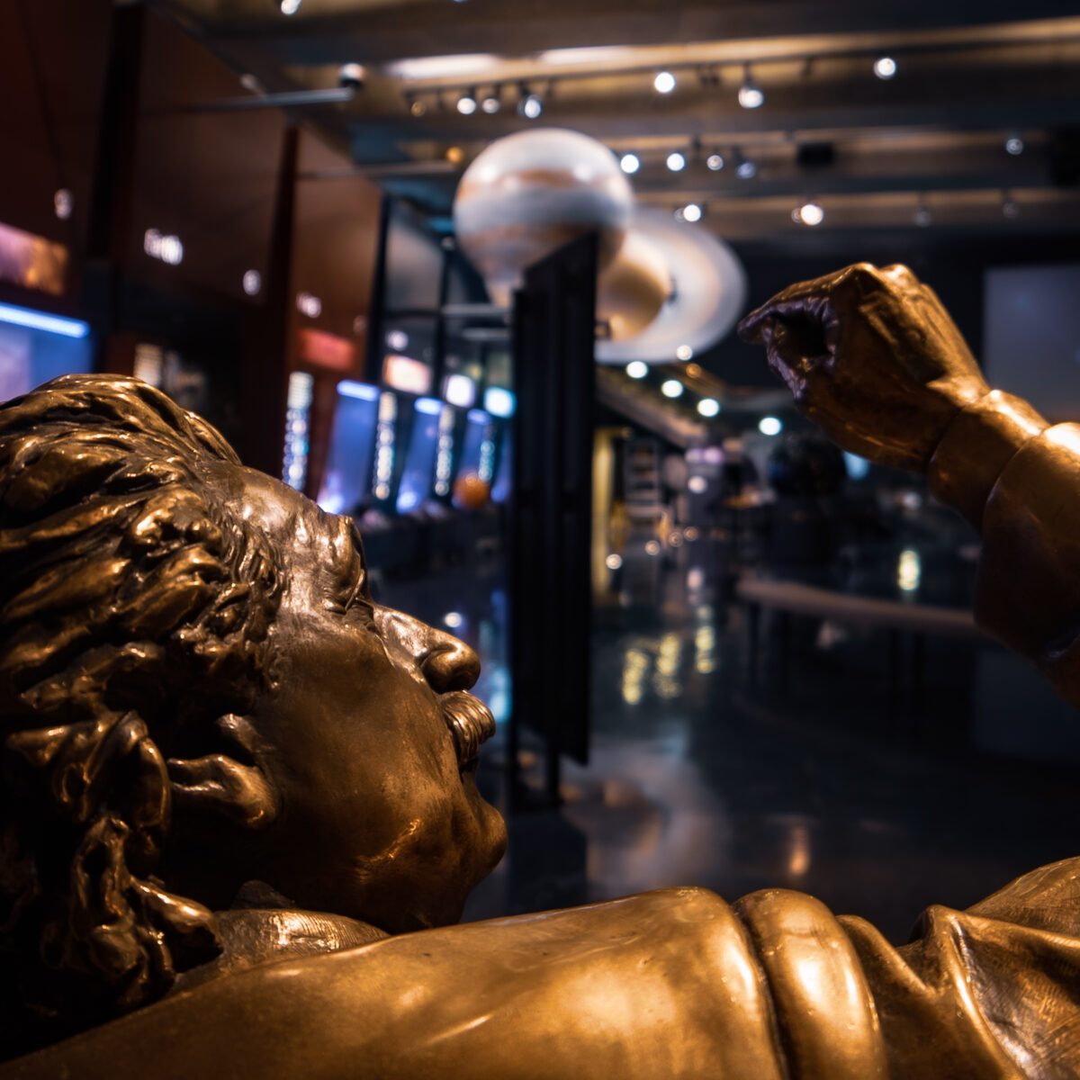 The Einstein Statue.
