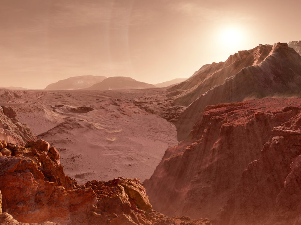 Mars Painting by Adolf Schaller, OmniCosm Studios (http://www.omnicosm.com/)