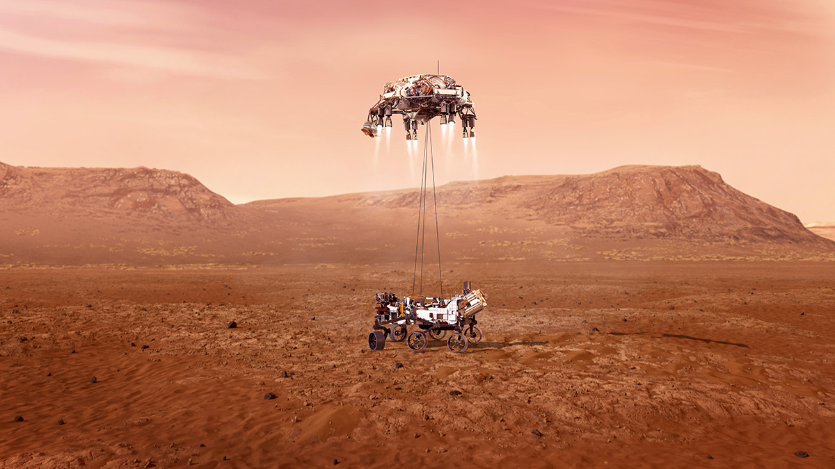 Mars 2020 Perseverance Sky Crane
