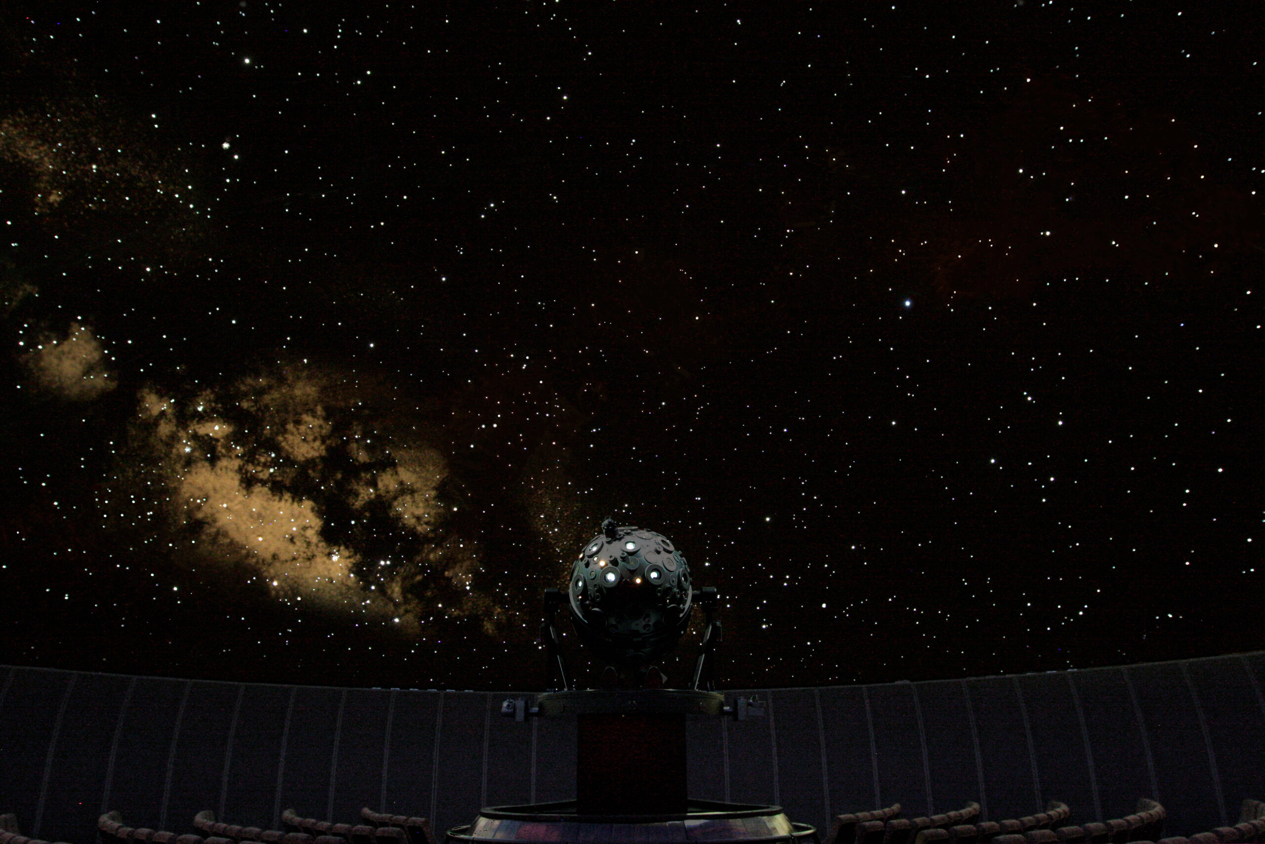 A starry night sky created by the Zeiss projector.