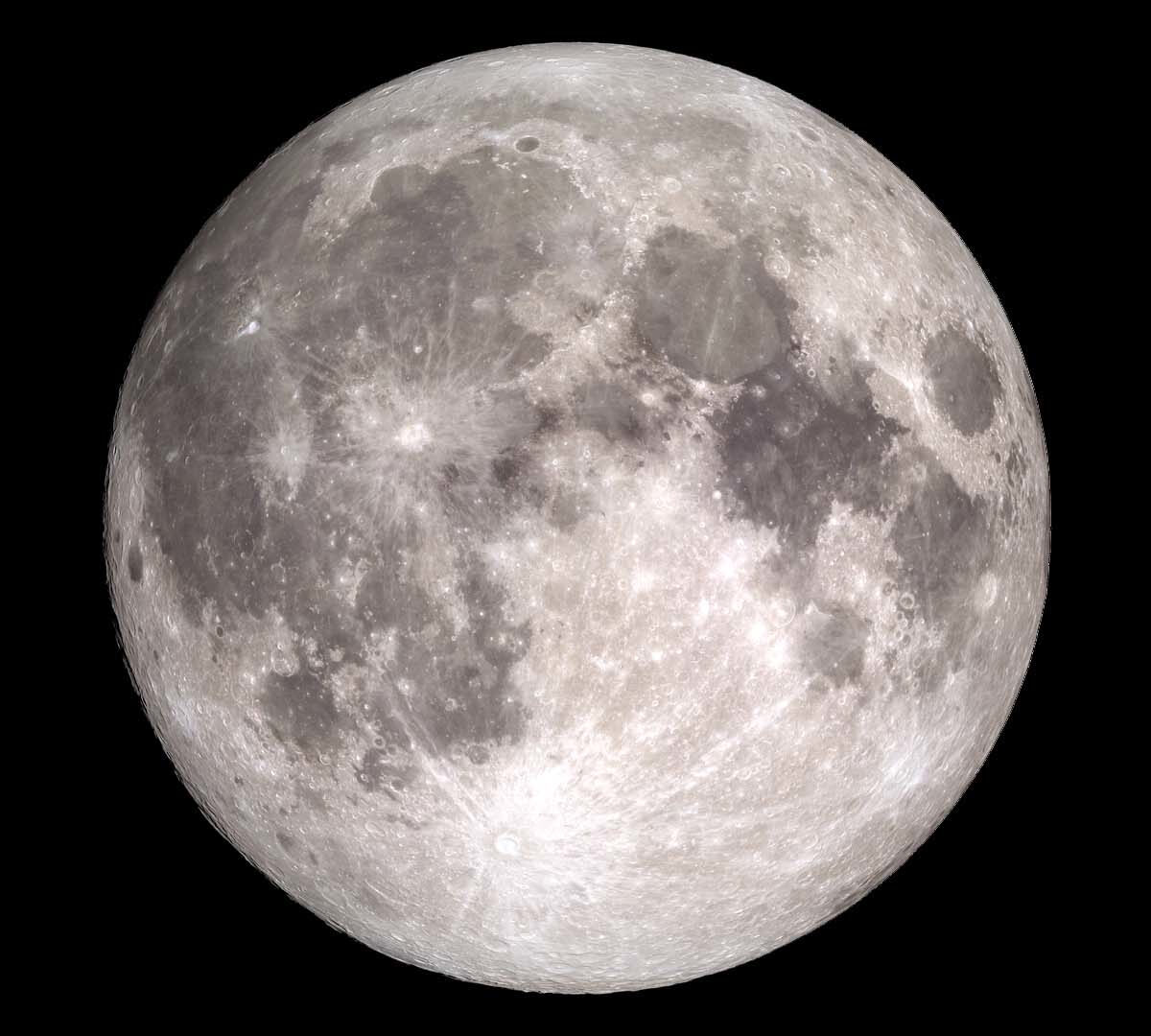 Closeup of the Moon.