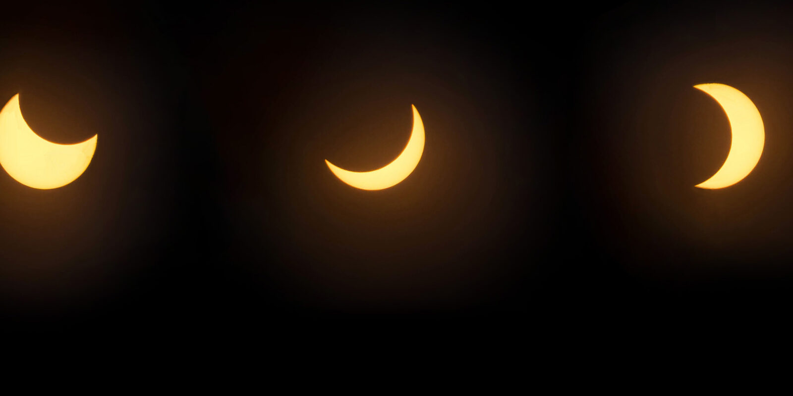 The phases of the partial solar eclipse