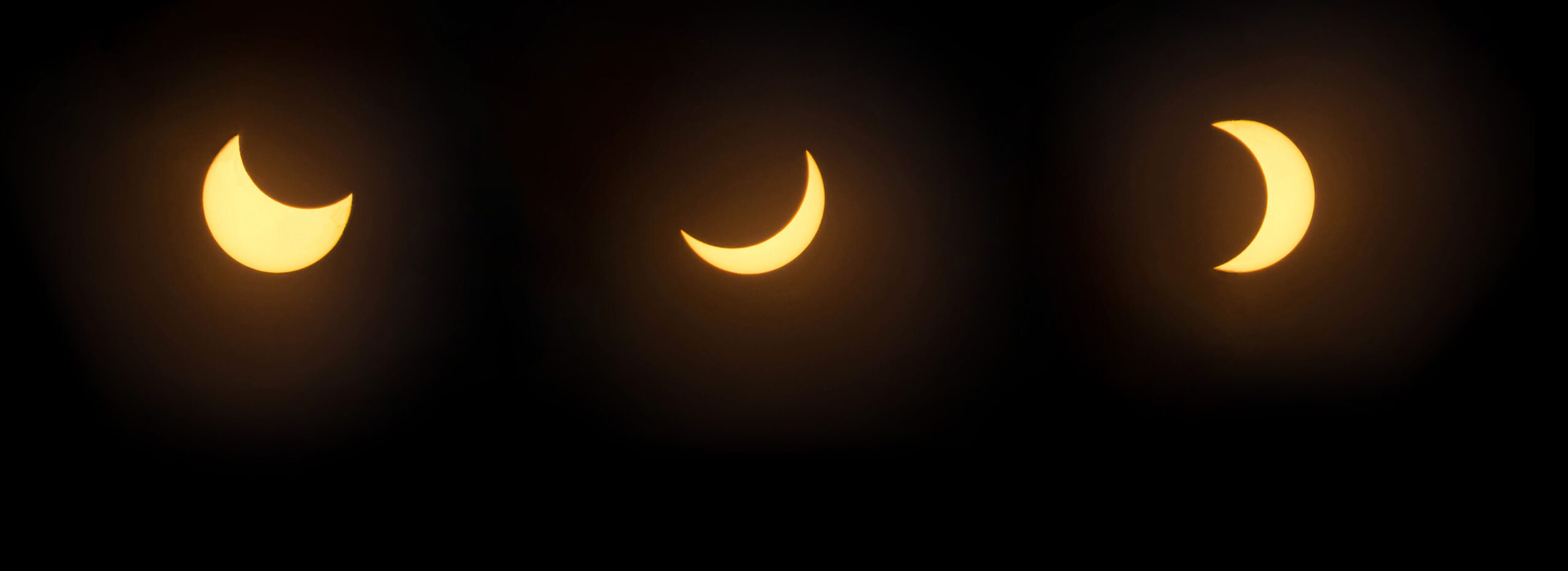 The phases of the partial solar eclipse