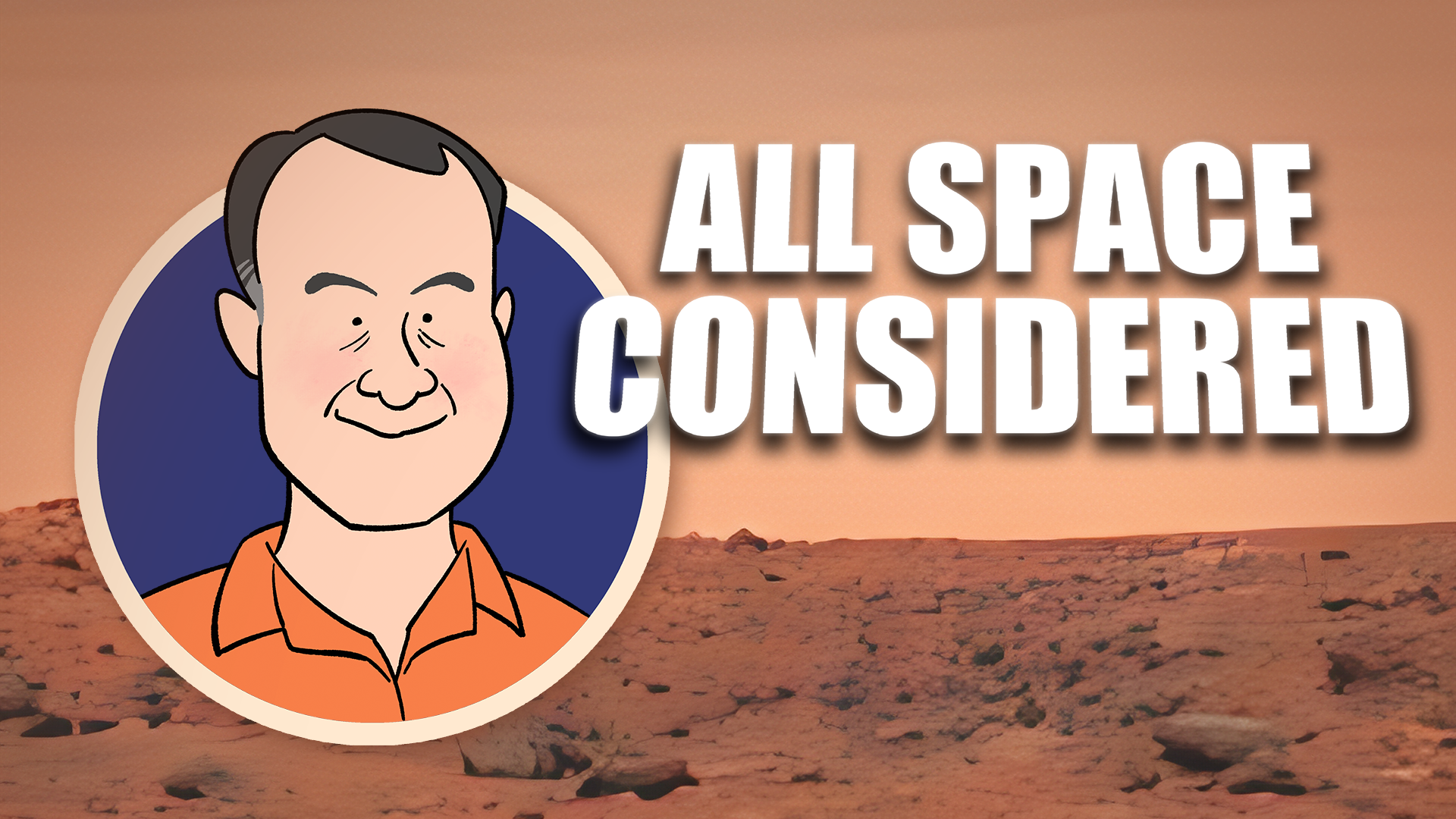 Caricature of Dr. Jim Bell with text: All Space Considered