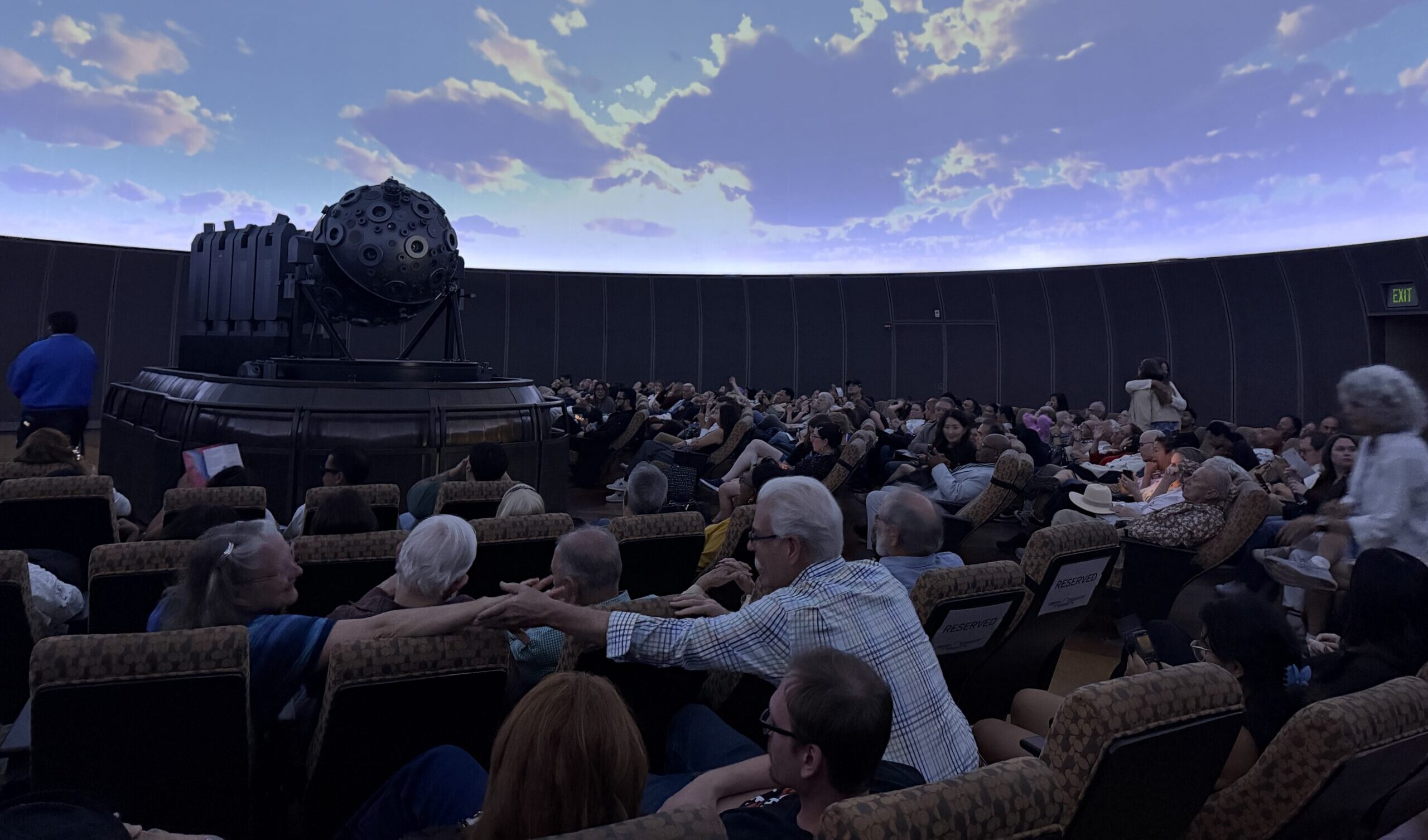 Audience in the Samuel Oschin Planetarium